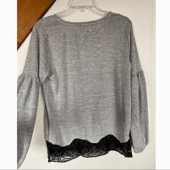 Maurices - M - Long Sleeve Sweater Lace Detail - Picture 2 of 6